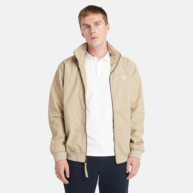 Мъжко яке Waterproof Bomber Jacket for Men in Beige TB0A5WWBDH4 01