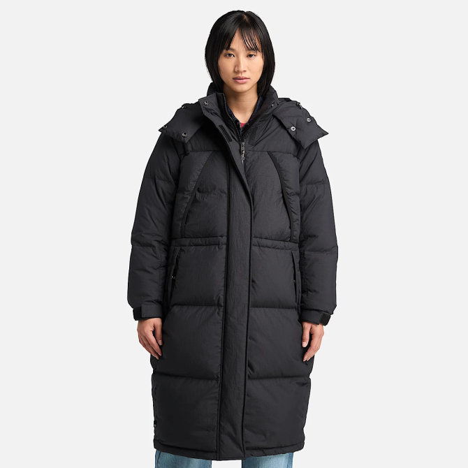 Дамско яке Howker Recycled Down Puffer Long Parka for Women in Black TB0A5ZC3001 01