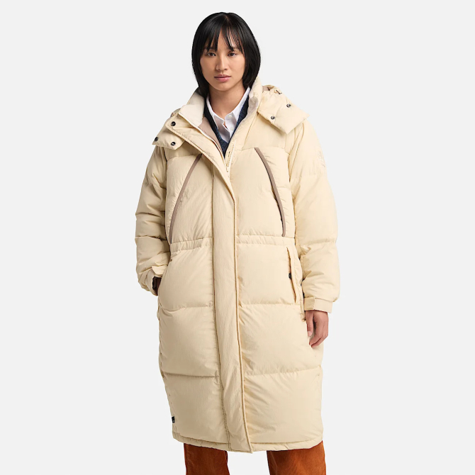 Дамско яке Howker Recycled Down Puffer Long Parka for Women in Beige TB0A5ZC3EFL 01