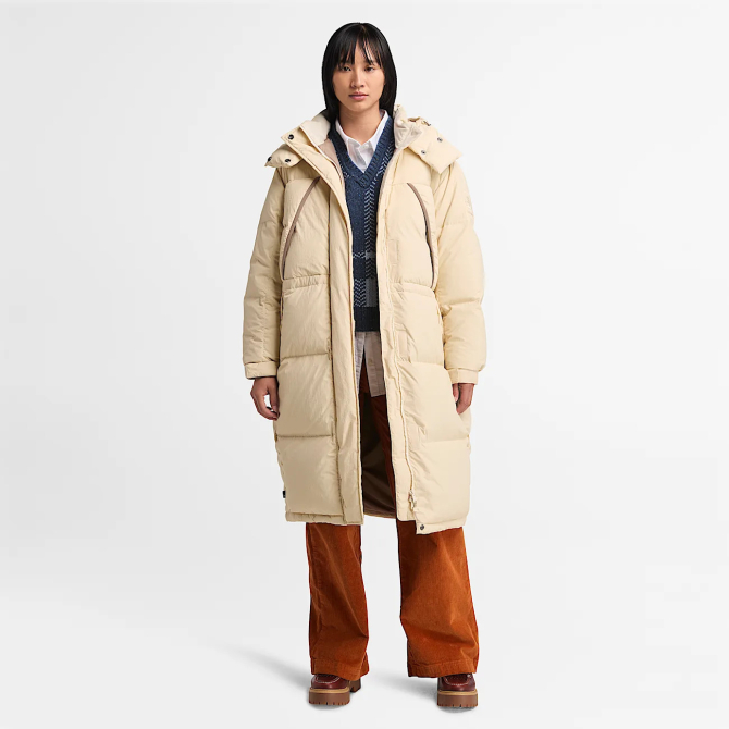 Дамско яке Howker Recycled Down Puffer Long Parka for Women in Beige TB0A5ZC3EFL 03