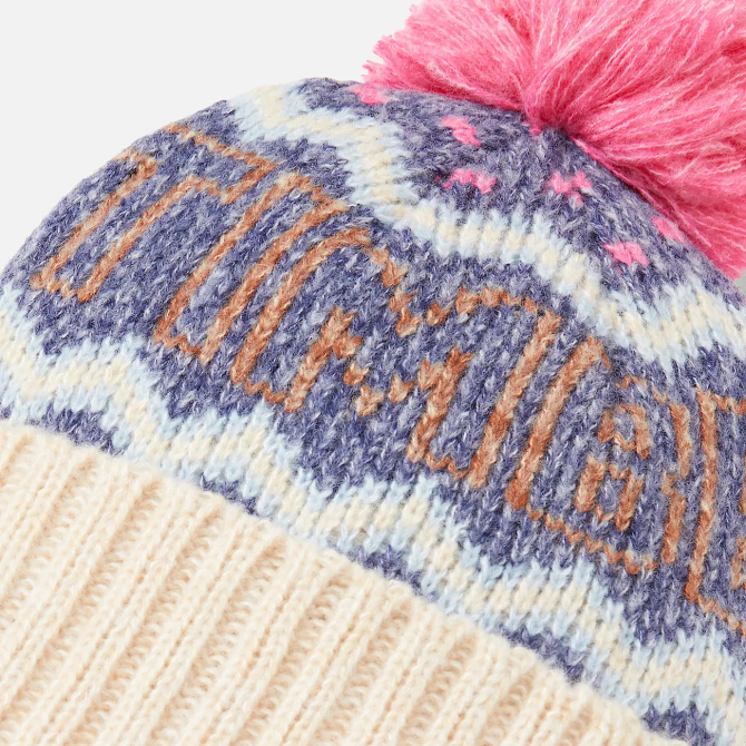 Дамска шапка Fairisle Cuff Hat for Women in Dark Blue TB0A612J451 02