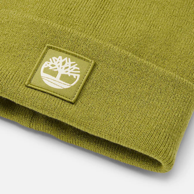 Дамска шапка All Gender Cuffed Beanie With Tonal Patch in Green TB0A61BXEFO 02