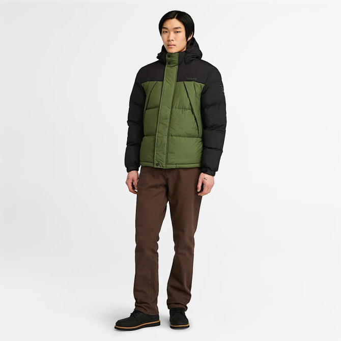 Мъжко яке Durable Water-Repellent Puffer Jacket for Men in Green TB0A6267EIO 02