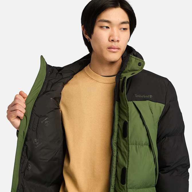 Мъжко яке Durable Water-Repellent Puffer Jacket for Men in Green TB0A6267EIO 04