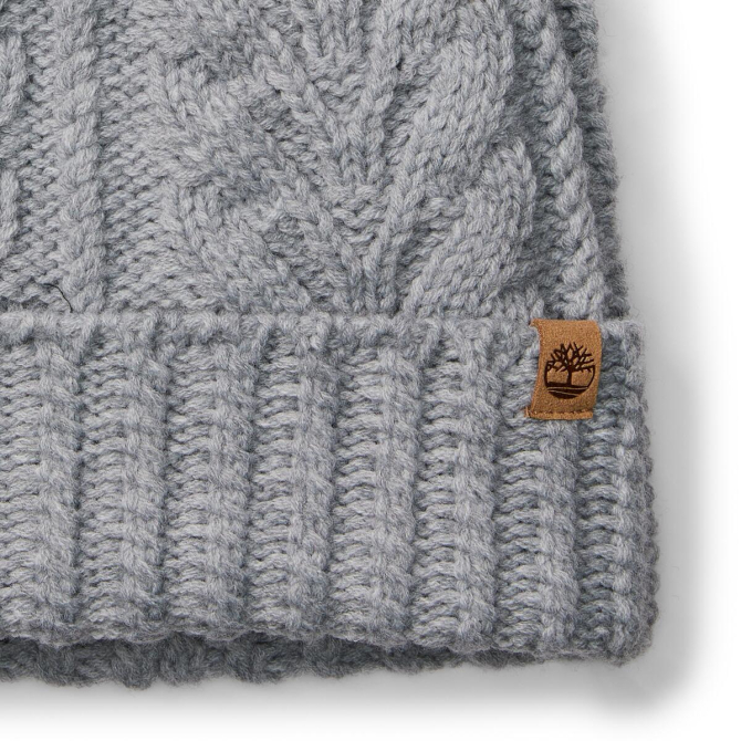 Дамска шапка Cable Pom Beanie MEDIUM GREY HEATHER OS 03 Дамска шапка Cable Pom Beanie MEDIUM GREY HEATHER OS TB0A65U2052 03