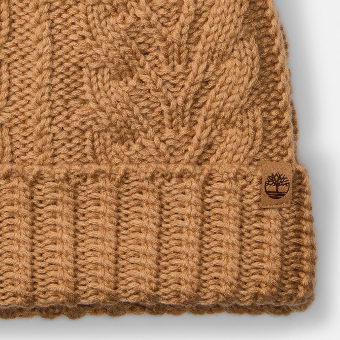 Дамска шапка Cable Pom Beanie LIGHT WHEAT BOOT TB0A65U2EH3 02