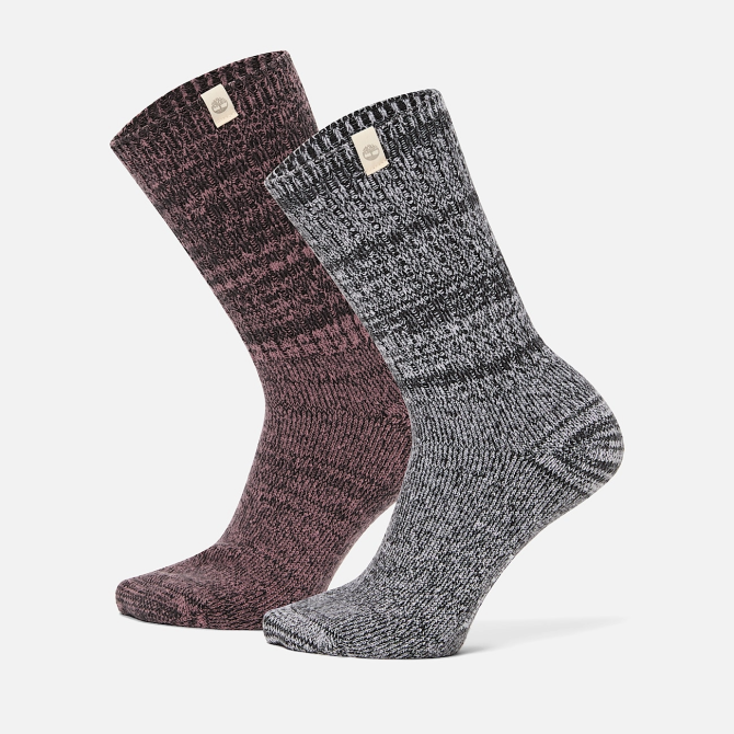 Дамски чорапи 2 Pack Cozy Crew Boot Sock BLACK 01 Дамски чорапи 2 Pack Cozy Crew Boot Sock BLACK TB0A68ZX001 01