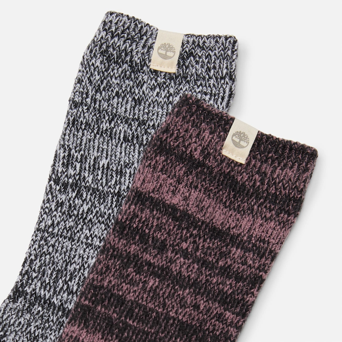 Дамски чорапи 2 Pack Cozy Crew Boot Sock BLACK 03 Дамски чорапи 2 Pack Cozy Crew Boot Sock BLACK TB0A68ZX001 03