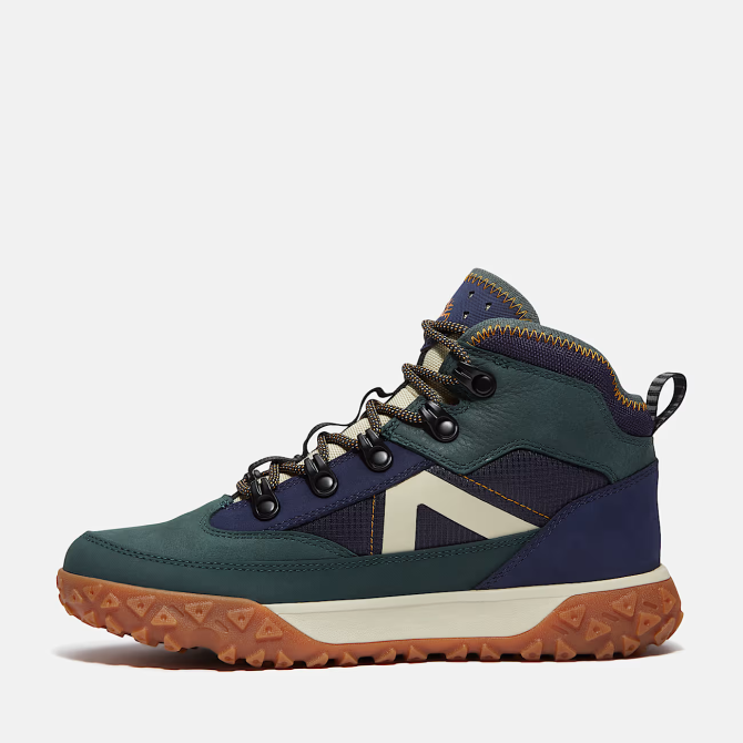 Юношески обувки GreenStride Motion 6 MID LACE UP WATERPROOF SNEAKER DARK GREEN NUBUCK TB0A6ASHEO6 06