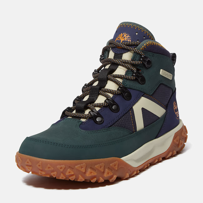 Юношески обувки GreenStride Motion 6 MID LACE UP WATERPROOF SNEAKER DARK GREEN NUBUCK TB0A6ASHEO6 04