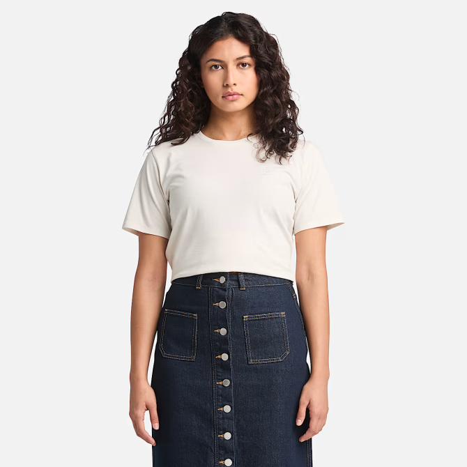 Дамска тениска DUNSTAN Short-Sleeve Tee VINTAGE WHITE 03 Дамска тениска DUNSTAN Short-Sleeve Tee VINTAGE WHITE TB0A6ATECM9 03