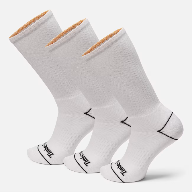 Унисекс чорапи 3 Pack Bowden Full-cushioning Crew Socks in White TB0A6BBB100 01