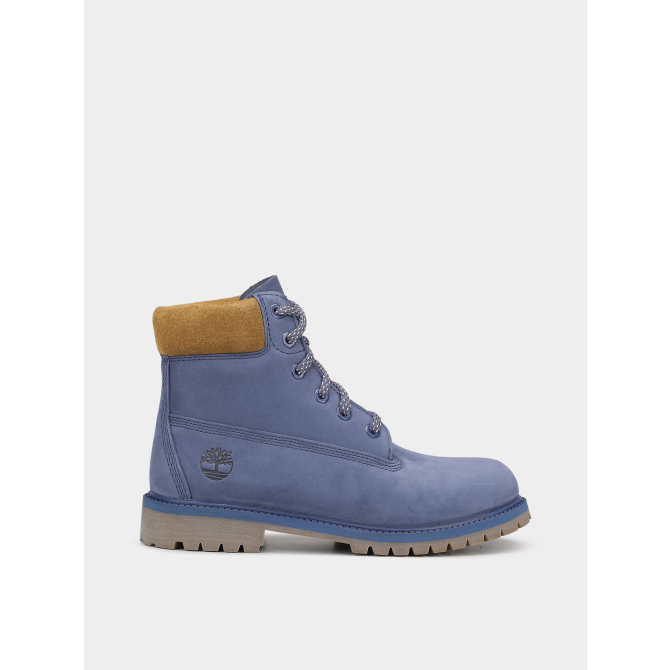 Детски обувки Timberland Premium 6 INCH LACE UP WATERPROOF BOOT DARK BLUE NUBUCK W OLIVE Х TB0A6BETA2A 01
