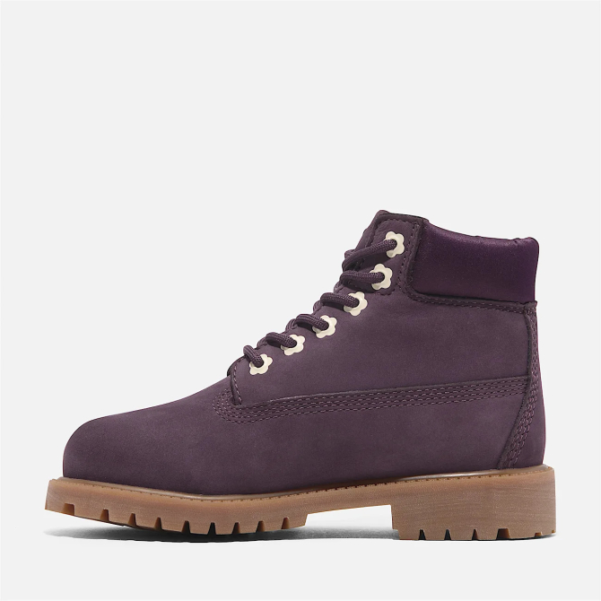 Юношески боти Timberland® Premium 6-Inch Lace-Up Waterproof Boot for Junior in Dark Purple TB0A6BETEJJ 02