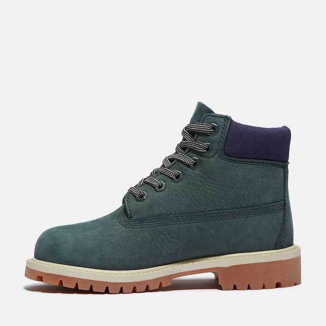 Детски обувки Timberland Premium 6 INCH LACE UP WATERPROOF BOOT DARK GREEN NUBUCK TB0A6BETEO6 05