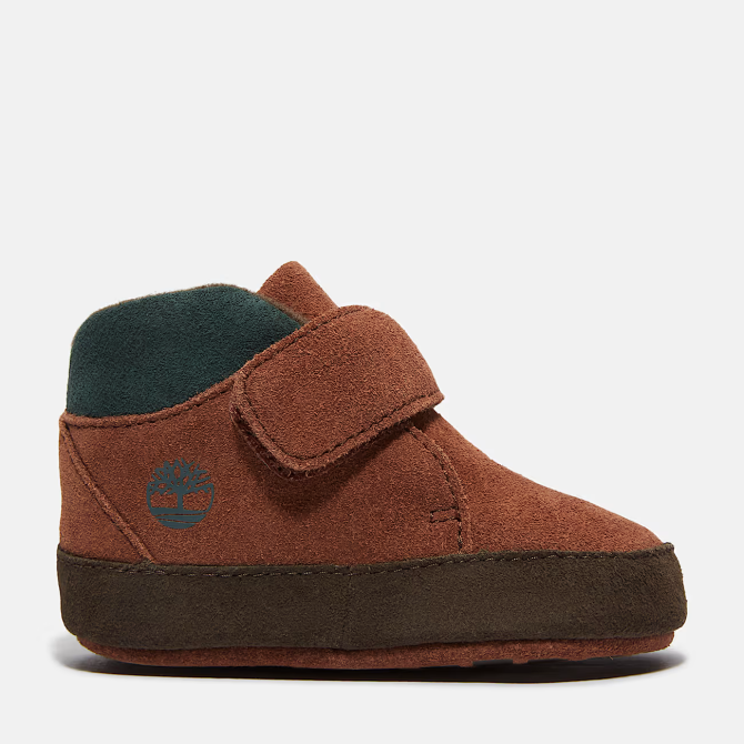 Детски обувки CRIB BOOTIE MID HOOK & LOOP BOOT MEDIUM BROWN SUEDE TB0A6H8GES4 01