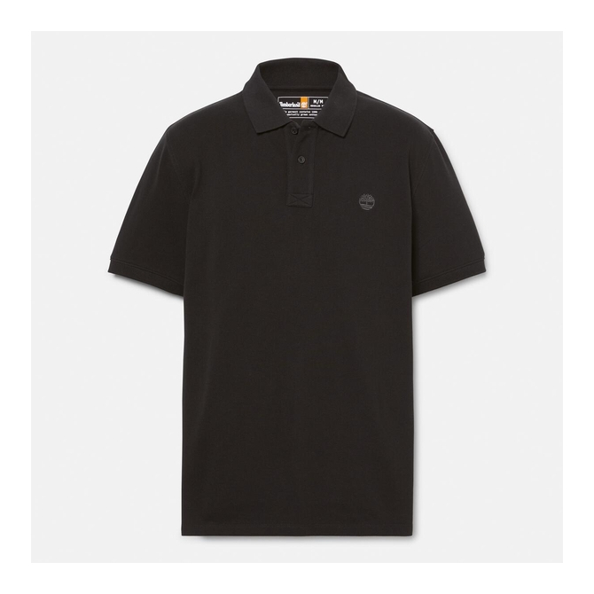 Мъжка тениска MILLERS RIVER Pique Short Sleeve Polo BLACK TB0A6VDP001 01