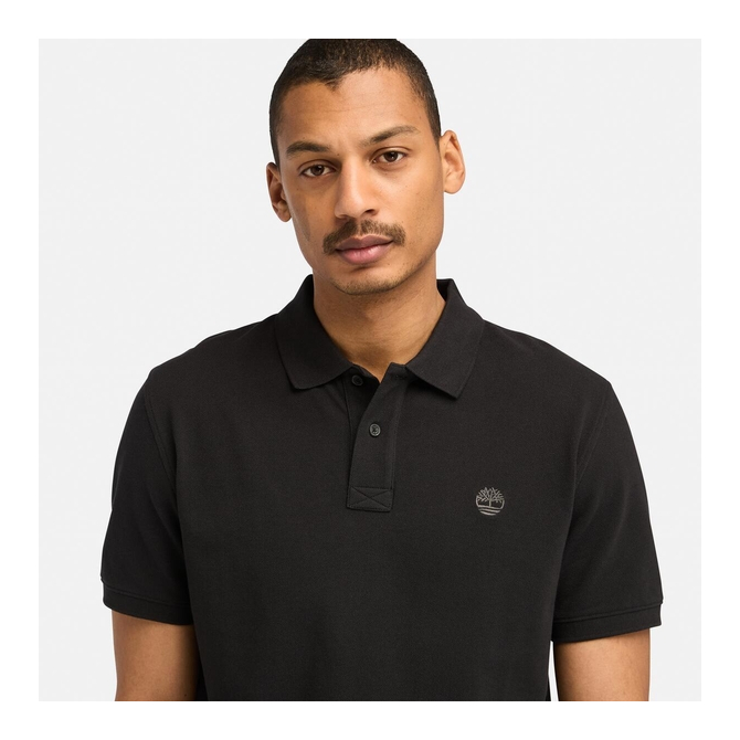 Мъжка тениска MILLERS RIVER Pique Short Sleeve Polo BLACK TB0A6VDP001 04