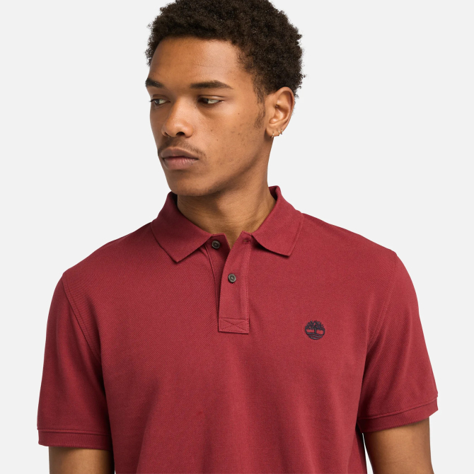 Мъжка тениска Millers River Pique Short Sleeve Polo for Men in Red TB0A6VDP600 03