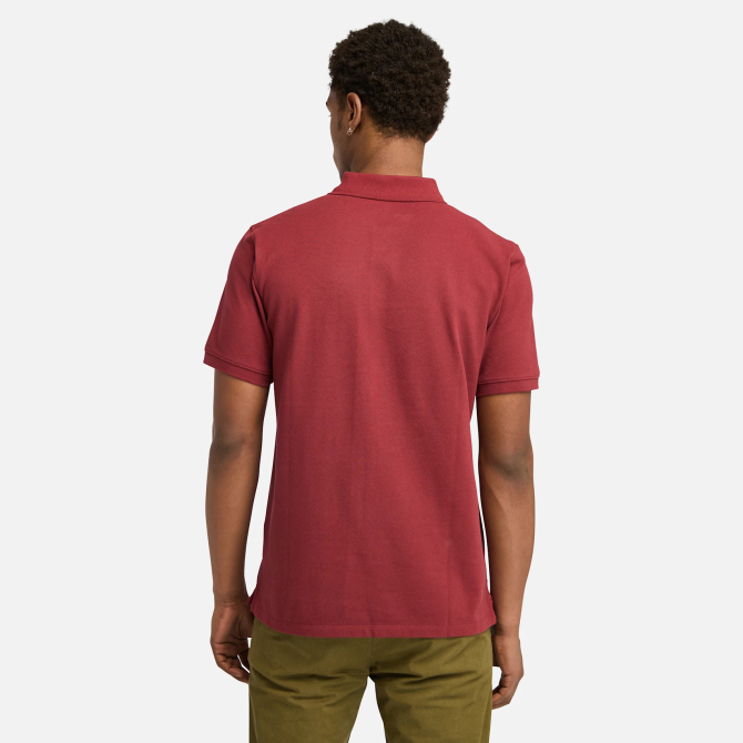 Мъжка тениска Millers River Pique Short Sleeve Polo for Men in Red TB0A6VDP600 04