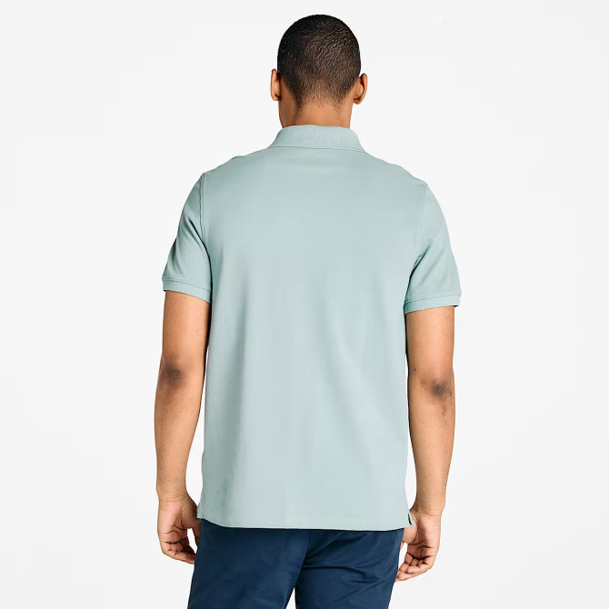 Мъжка тениска MILLERS RIVER Pique Short Sleeve Polo SILVER BLUE TB0A6VDPEYM 05