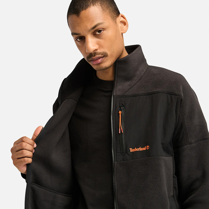 Мъжко горнище Polartec® Mix Media Full-Zip Fleece for Men in Black TB0A6Y56001 04