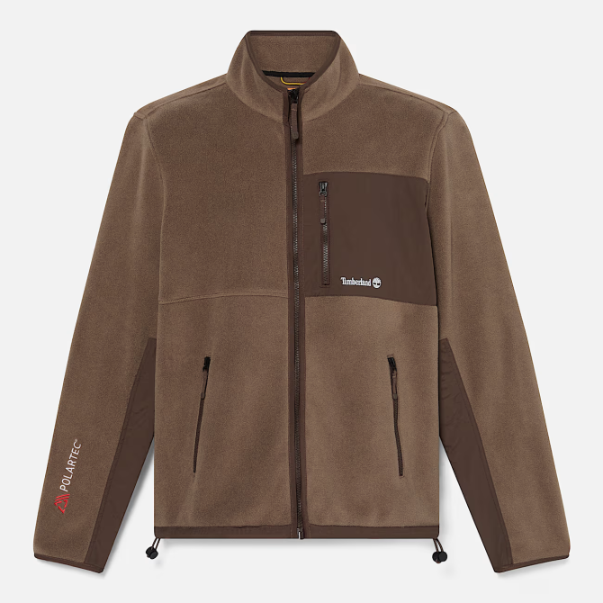 Мъжко горнище SHERBURNE POLARTEC 200 MIX MEDIA FULL ZIP FLEECE CHOCOLATE CHIP TB0A6NH1BK0 01