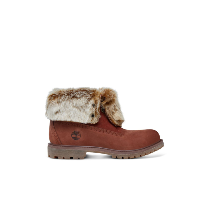 Дамски боти Authentics Faux Fur Boots Cognac A19D2 01