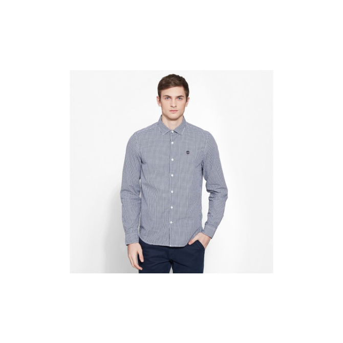 Мъжка риза Suncook River Gingham Shirt Navy A1WNTB68 02