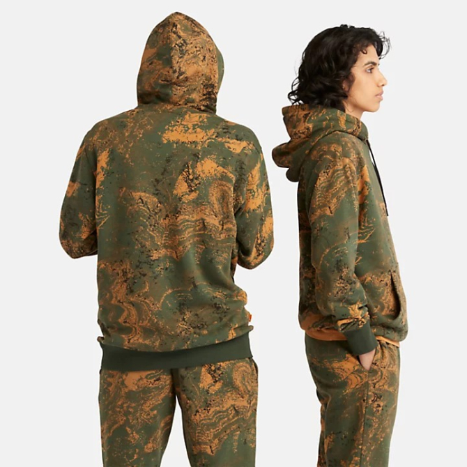 Мъжко горнище All Gender Printed Hoodie in Green/Orange Print TB0A66WDDK3 03