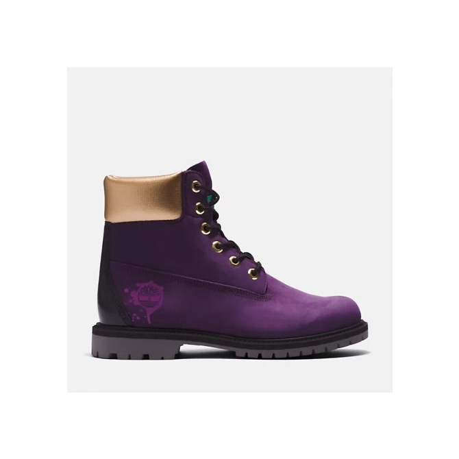 Дамски обувки Timberland® Heritage 6 Inch Hip Hop Royalty Waterproof Boot for Women in Dark Purple TB0A5NCH527 01