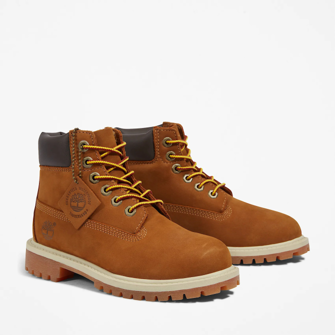 Детски боти Timberland® Premium 6 Inch Lace-up Boot for Youth in Brown TB014749214 04