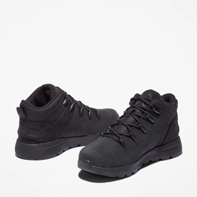 Детски обувки Sprint Trekker Mid Lace-Up Trainer for Youth in Black TB0A2F7C015 03