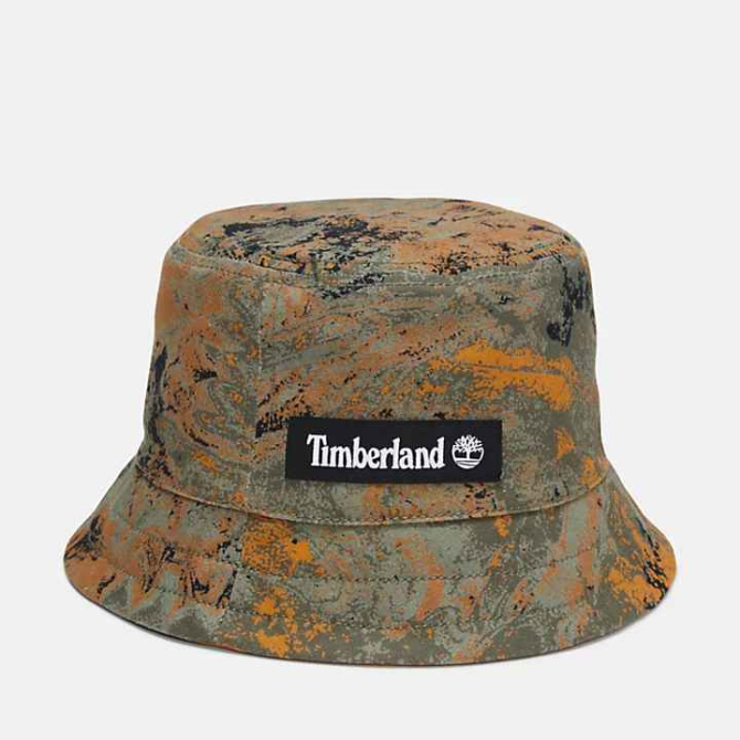 Унисекс шапка Shell Sunset Reversible Psychedelic Print Bucket Hat in Green TB0A2PCJDK3 01