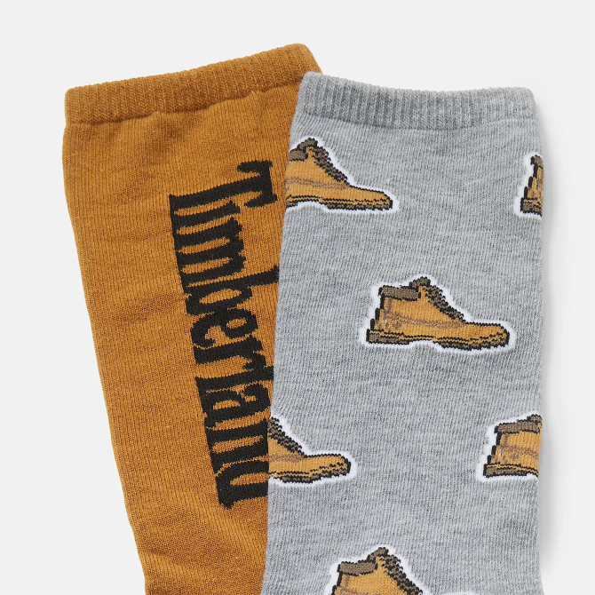 Мъжки чорапи All Gender 2 Pair Pack All-over Print Crew Socks in Dark Yellow TB0A2PVD052 02