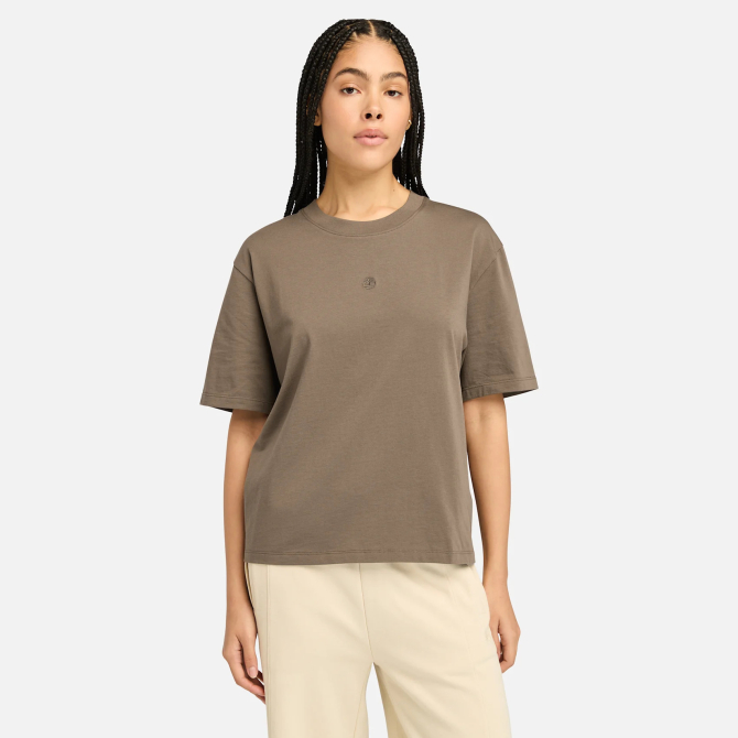 Дамска тениска Lush Short-Sleeve T-Shirt for Women in Brown TB0A5NJEBK0 01