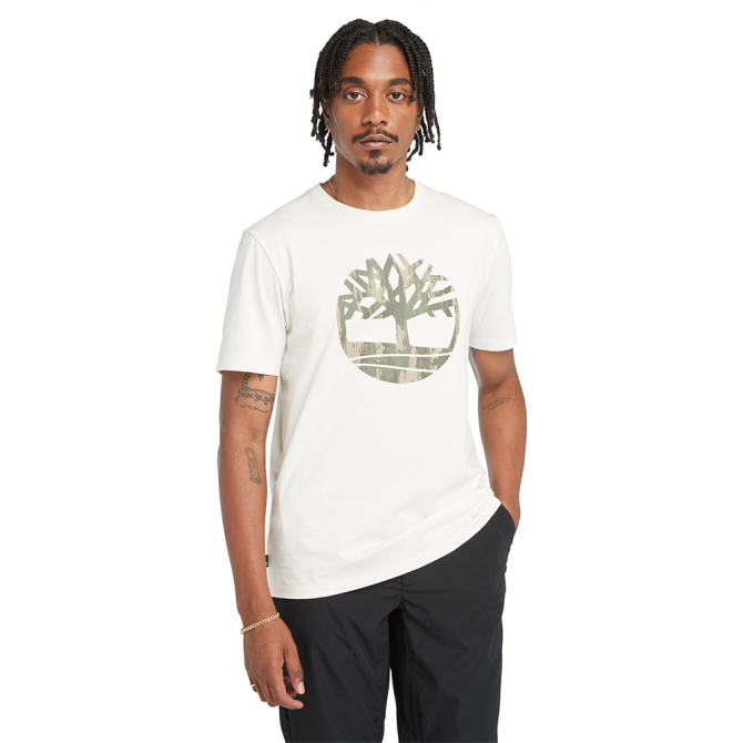 Мъжка тениска Kennebec River Tree Logo T-Shirt for Men in Vintage White TB0A5UP3CM9 01