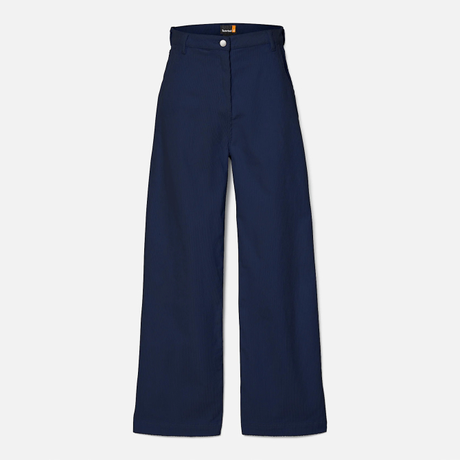 Дамски дънки Corduroy Wide Leg Pant for Women in Navy TB0A5ZVB451 05