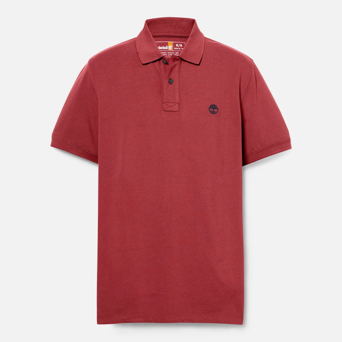 Мъжка тениска Millers River Pique Short Sleeve Polo for Men in Red TB0A6VDP600 05