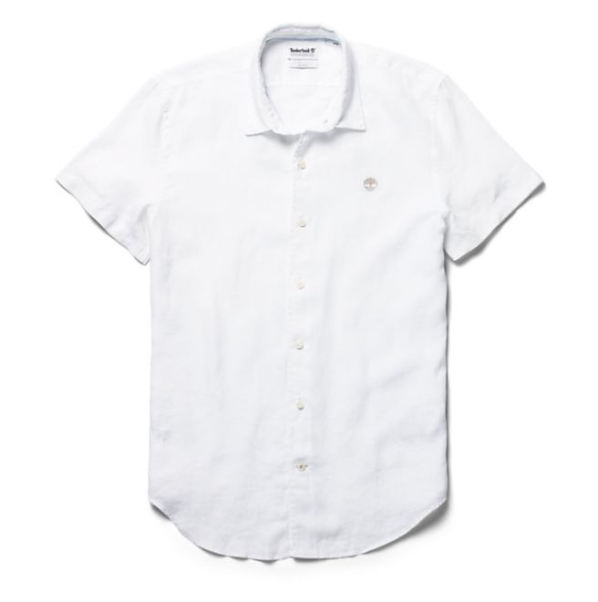 Мъжка риза Mill River Linen Shirt for Men in White