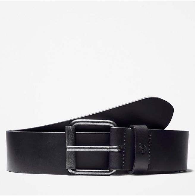 Мъжки колан Leather Belt for Men in Navy