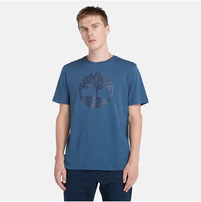 Мъжка тениска Kennebec River Tree Logo T-Shirt for Men in Blue