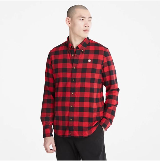 Мъжка риза Mascoma River Long-Sleeve Check Shirt for Men in Red