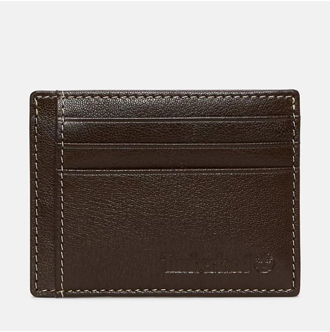 Мъжки картодържател Milled Card Wallet for Men in Brown