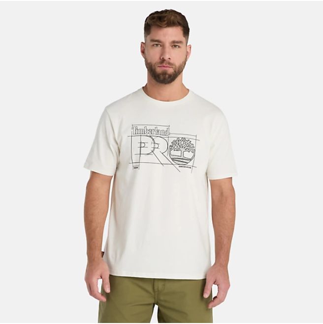 Мъжка тениска Timberland PRO® Innovation Blueprint T-Shirt for Men in White