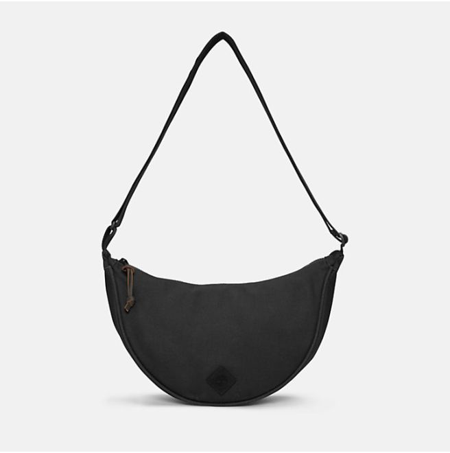 Дамска чанта Canvas and Leather Crossbody for Women in Black