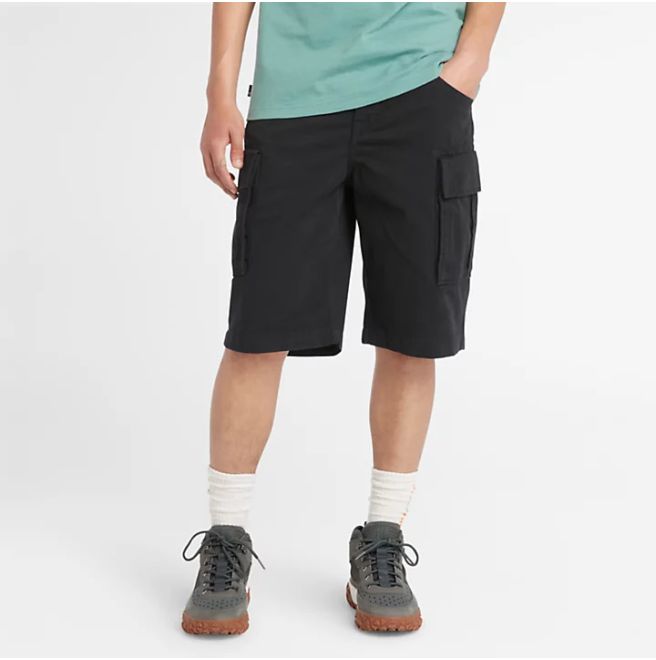 Мъжки шорти Twill Cargo Shorts for Men in Black