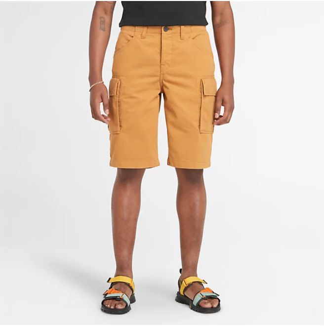 Мъжки шорти Twill Cargo Shorts for Men in Dark Yellow
