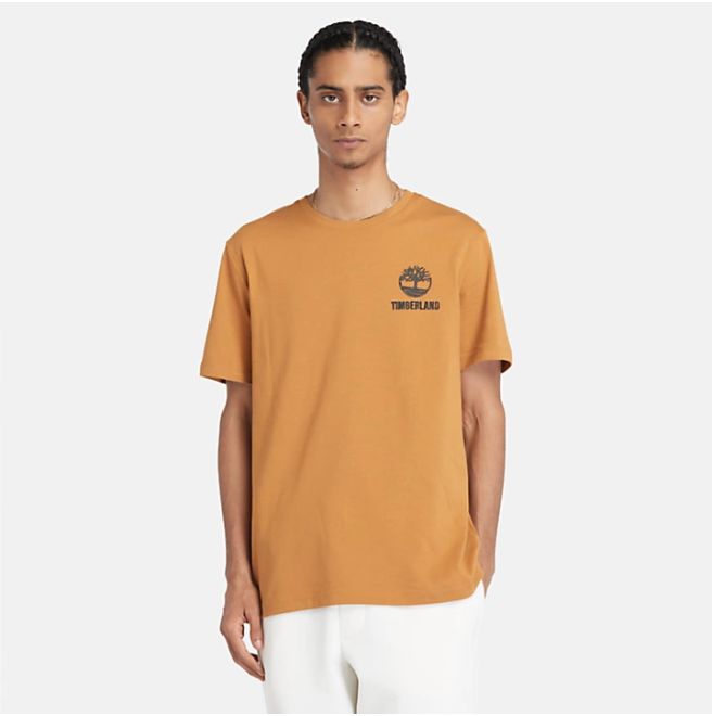 Мъжка тениска Graphic T-Shirt for Men in Dark Yellow