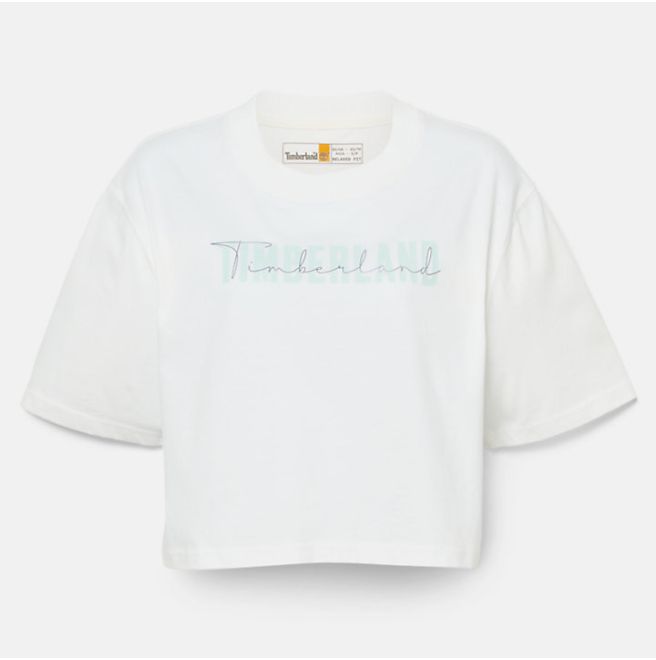 Дамска тениска Cropped T-Shirt for Women in White